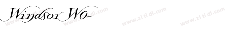 Windsor W0字体转换